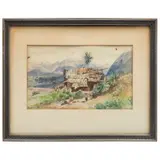 August Lohr, SALZBURG, 1842 - MÉXICO, 1920, Acuarela sobre papel