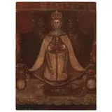 Virgen Ampona, MÉXICO, SIGLO XIX, Óleo sobre tela