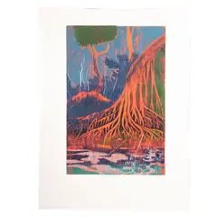 Adolfo Mexiac, Manglar, Serigrafía P / T