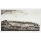 Luis Nishizawa, Paisaje, Grabado al aguafuerte 2° 10 / 55