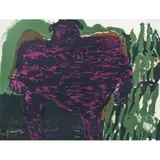 Gilberto Aceves Navarro, Sin título, de la carpeta Color forma y sonido en el arte por México, Litografía P / T