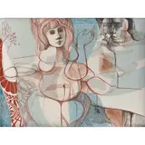 Arnold Belkin, La Sulamita, de la carpeta Cantar de los Cantares II, 1969, 1969, Litografía sin número de tiraje
