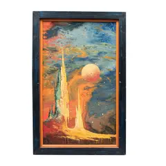 Robert Salmon, Untitled, Mixta sobre tabla