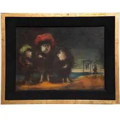 La colina de la horca by Anita Bucherer-Godeffroy, Mixta sobre cartón, offered Apr 2022