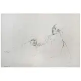 Rafael Coronel, Untitled, Tinta sobre papel