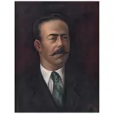 Pancho Villa by José Reyes Meza, Óleo sobre tela, offered Apr 2022