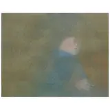 Rafael Coronel, Personaje con tocado, Mixta y lápiz de grafito sobre papel