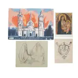 Sin títulos by Varios Artistas, Impresiones y lapiz de color sobre papel, offered Apr 2022