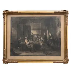 A Day's Pleasure by James Scott, Grabado a partir de la pintura de Edward Prentis (British, 1797-1854), offered Apr 2022