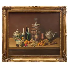 Bodegón con barril by Anónimo, Óleo sobre tela, offered Apr 2022