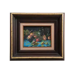 Bodegón con uvas by C. Ruiz, Óleo sobre tabla, offered Apr 2022