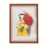 Trinidad Osorio, NIÑA CON RAMO DE FLORES, Litografía, 93/100