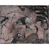 Luis Argudín, Ente, 1983, Óleo y arena sobre tela