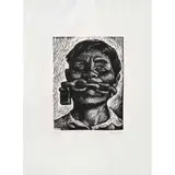 Adolfo Mexiac, Libertad de expresión, Grabado al linóleo 834 / 1000 E. E