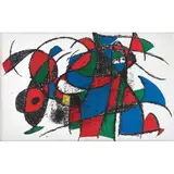 Litografía III, De la suite 12 litografías originales by Joan Miró, 1972, Litografía sin número de tiraje, offered Mar 2022
