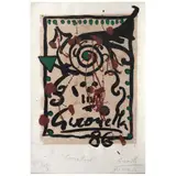 Sin título, de la carpeta Copilli: corona real by Alberto Gironella, Serigrafía sobre papel amate P / A, offered Mar 2022