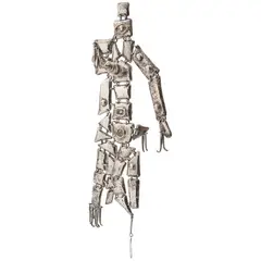 Pal Kepenyes, Mujer, Escultura en plata de baja ley
