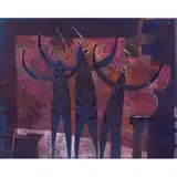 Arturo Morín, Músicos coreanos, Mixta sobre tela
