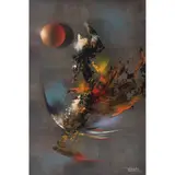 Eclipse by Leonardo Nierman, Acrílico sobre masonite, offered Feb 2022