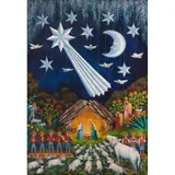 Desiderio Hernández Xochitiotzin, Nacimiento popular, Óleo sobre tela