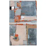 Beatriz Simón, Untitled, Mixta sobre tela, díptico