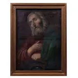 Anónimo, Santo, Óleo sobre tela
