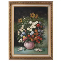 Colombo Max, Naturaleza muerta con flores, Óleo sobre tela