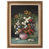 Colombo Max, Naturaleza muerta con flores, Óleo sobre tela