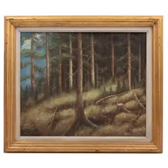 Paisaje boscoso by Firmado Szigeti, Óleo sobre tela, offered Feb 2022