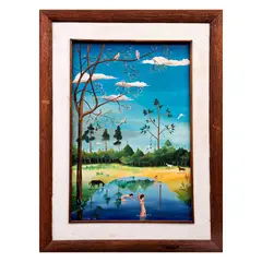 Untitled by Luis Jaso, 1979, Óleo sobre tabla, offered Feb 2022