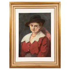 Walter Gasch, Retrato de dama, 1920, Óleo sobre rígido
