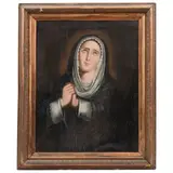 Virgen de la Soledad, MÉXICO, SIGLO XIX, Óleo sobre tela