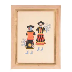 Dos hombres de Huixquilucan en la fiesta de los Huehuenches, de la carpeta "Carnival in Mexico" (Carnaval en México) by Carlos Mérida, 1940, Litografía, offered Jan 2022