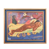 B. Argüelles, Reproducción de "El espíritu de los muertos vela" de Paul Gauguin, Acrílico sobre tela