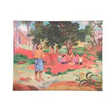 B. Argüelles, Reproducción de "Whispered words" de Paul Gauguin, 1963, Acrílico sobre tela