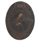 Anónimo, Virgen Dolorosa con Arma Christi (Stabat Mater Dolorosa), Óleo sobre tela
