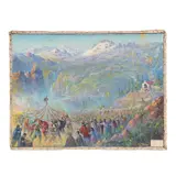Atando al Judas en las estribaciones del Pico del Aguila by Salvador Tarazona, Óleo sobre tela, offered Dec 2021
