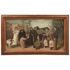 MÉXICO, Ca. by Celebración I, 1900, Óleo sobre tela, offered Dec 2021