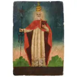 San Pedro, MÉXICO, SIGLO XIX, Óleo sobre madera