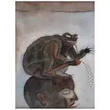 Francisco Toledo, La fuente, ca. 1975, Gouache, acuarela y tinta sobre papel
