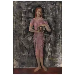 Roberto Montenegro, Retrato de dama, Óleo sobre tela