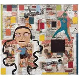 Demián Flores, Trenza, 2001, Óleo, acrílico y serigrafía sobre tela