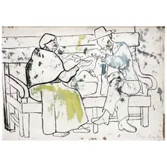 Untitled by Diego Rivera, Tinta y acuarela sobre papel, offered Nov 2021