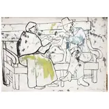 Diego Rivera, Untitled, Tinta y acuarela sobre papel