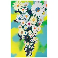 Fernanda Brunet, Nube de flores, 2007, Acrílico sobre tela