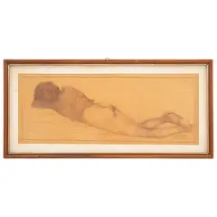 Desnudo femenino by Armando García Núñez, Lápiz sobre papel, offered Nov 2021