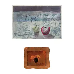 Sin títulos by Martha Chapa, Acuarela sobre papel e impresión sobre lámina, offered Nov 2021
