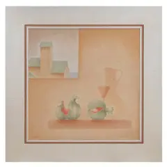 Naturaleza muerta con ventana by Juan Salazar, Óleo sobre tela, offered Oct 2021