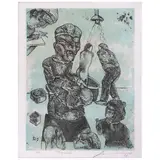 Trepanación by Jose Luis Cuevas, Litografía P.M, offered Oct 2021