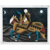Javier Arévalo, El caballito, Grabado al aguafuerte y aguatinta 53 / 100